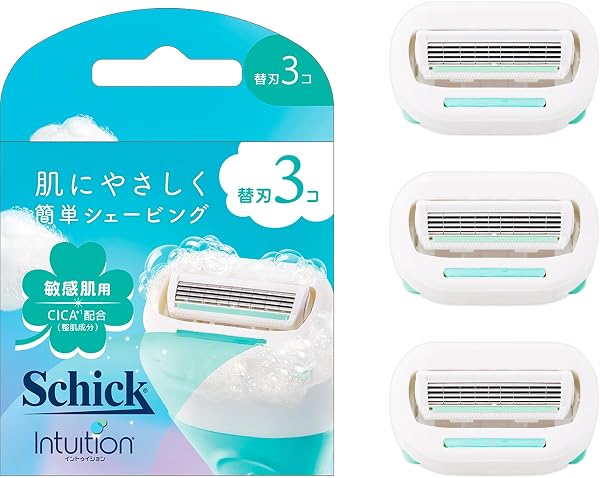 Schick(シック) イントゥイション 敏感肌用 替刃(3コ入) 女性用 カミソリ - 1