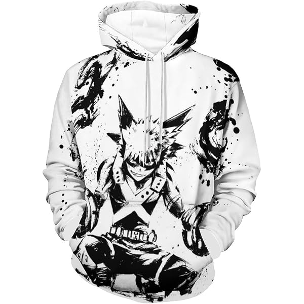 Amazon.co.jp: [Amiabout] ヒロアカ 爆豪勝己 パーカー トレーナー