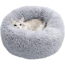 【新品未使用】ふわふわペットベッド 3個セット グレー 犬 猫 小型犬 Amazon.co.jp: Epochtech ペットベッド 猫 犬 ふわふわ ラウンド型