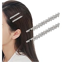 YVMIN ヘアピン（ペア） Amazon | [Herbeluemily] ヘアピン ラインストーン ビジュー 2本