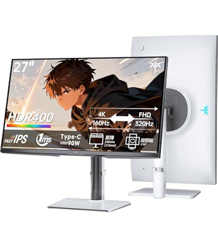 Amazon.co.jp: KTC 27インチ QD-MiniLED 4K@160Hz/FHD@320Hz 量子