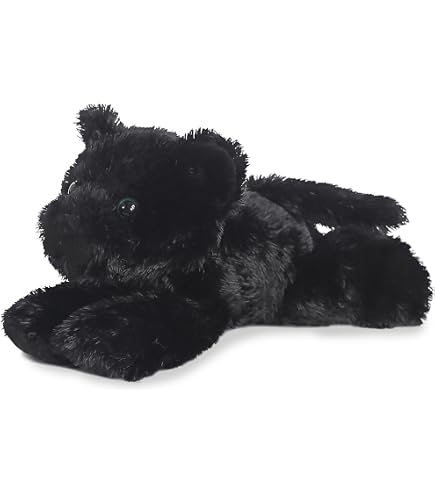 Peluche Panthère Noire 35cm Keeleco - 100% Matières Recyclées, Douce Et Lavable - Cadeau Enfant écologique