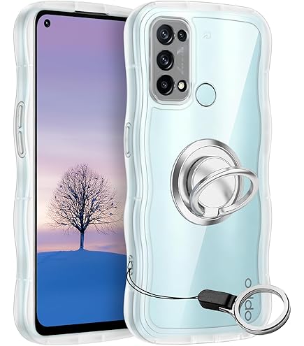 Amazon.co.jp: OPPO Reno5 A ケース クリア ウェーブ TPU波状の