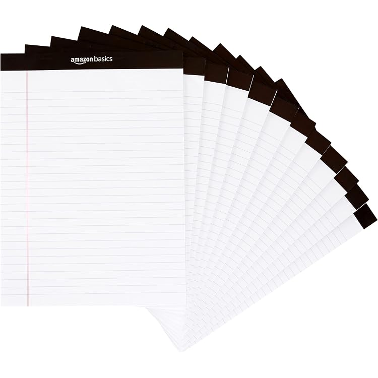 Dvruxg Note Pads Legal Pads Narrow Ruled Writing Notepads Writing Pads Micro Perforated Notebooks With Sturdy Back, Perforated Lined Paper For Office-476095