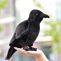 カラスのぬいぐるみ 本革製 作家もの 818clzKYAkL._AC_UL210_SR210,