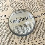 拡大鏡ルーペ 文鎮 ルーペ 80mm 6倍拡大 アウトレット ホワイトガラス 半円形 クリスタル ペーパーウェイト 文鎮 デスクルーペ 老人プレゼント 地図 新聞 雑誌 拡大 (80mm)