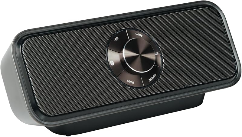 パイオニア(Pioneer) デスクトップ ゲーミングスピーカー 5.1ch/7.1chサラウンド スピーカー サウンドテクター コンパクトフロントスピーカー LEDサウンドセンシングメーター(特許出願中)搭載、PC/PS5/PS4/Switch/Xbox Series X/USB/HDMI/Bluetooth モニター下部設置 TQ-FG3000