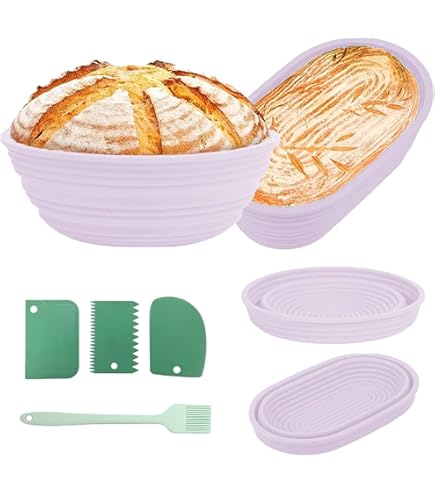 Amazon.co.jp: 2個発酵かご、パンプルーフボックス発酵籠 丸型 発酵籠