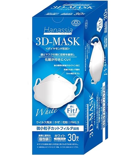 Amazon.co.jp: リブふわ口元立体マスク ホワイト 50枚 : 産業・研究