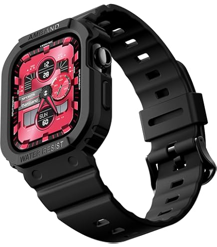 amband Light Black Apple Watch 44mm用 Amazon.co.jp: amBand Apple Watchシリーズ11/10 42mmバンドケース