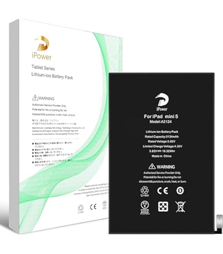 Amazon | iPower for iPad mini5 バッテリー交換 第5世代 容量5124mAh