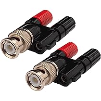 Amazon.co.jp: 電光パーツ BNC コネクタ オス 変換 プッシュ端子