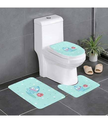Amazon｜ハンギョドン っています トイレマット 3点セット 吸水速乾