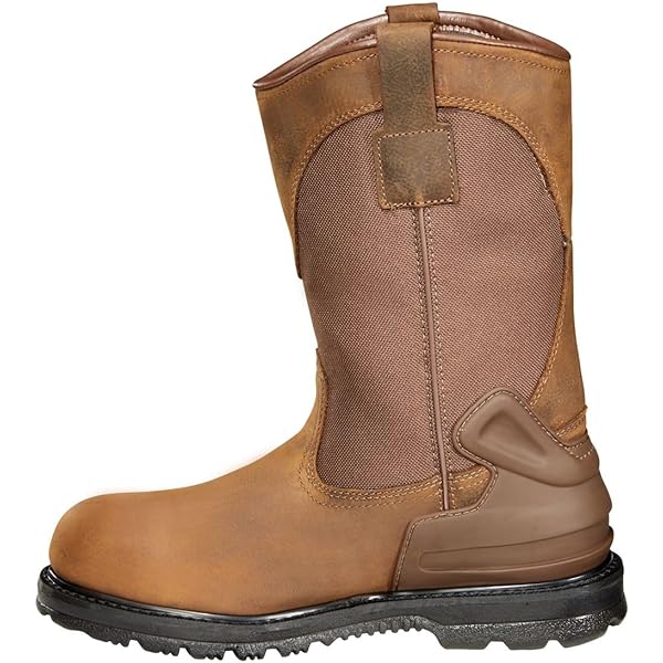 Wolverine Uomo W03367 Durashock Stivali In Pelle, Punta Tonda, Colore Stone, Taglia 8.5 M