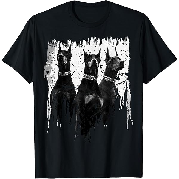 ドーベルマン グラフィック Tシャツ Amazon | ドーベルマンピンシャーカラフルグラフィック Tシャツ