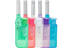 lightec(ライテック) ライター チャカチャカ3 クリア 使いきり 点火棒 5色セット