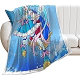ひろがるスカイ！プリキュア 毛布 ダブル 暖かい マイクロファイバー フランネル ブランケット ふわふわ 洗える オールシーズン 柔らかい40"*50" （100*130cm）