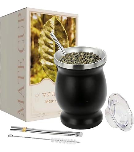 Amazon.co.jp: マテ茶カップ ステンレス製 マテ茶 マテゴードセット