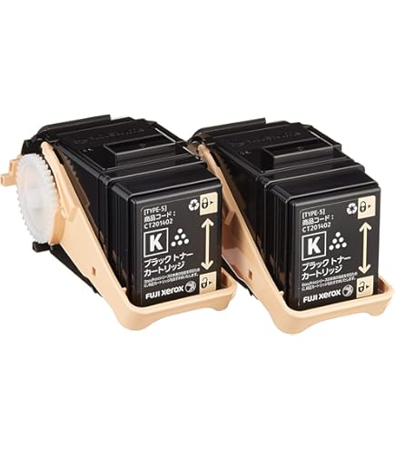 Amazon | 富士ゼロックス 純正 トナーカートリッジ ブラック ( K ) 2本  