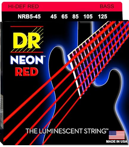 Amazon | DR-NGB545/Medium 5 String/NEON GREEN/エレキベース弦