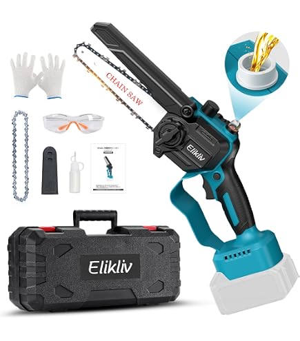 【新品】充電式チェーンソー 電動ミニチェーンソー 8インチ 18v bl1860 Amazon | 【8インチ電動チェーンソー + 大容量バッテリーセット