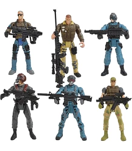 Amazon.co.jp: アクションフィギュア陸軍兵士のおもちゃ武器