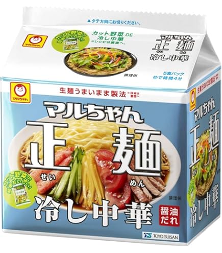 Amazon.co.jp: マルちゃん マルちゃん正麺 冷し中華 5食パック 118g×5