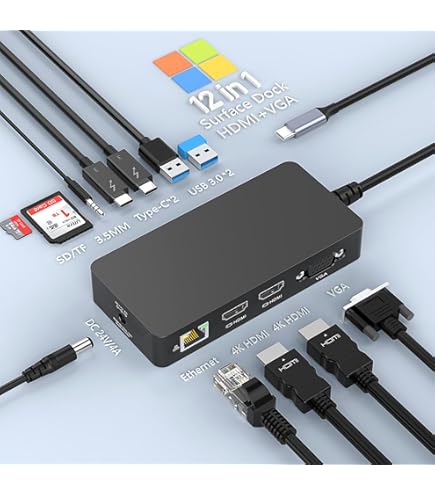 Amazon.co.jp: Surface Dock 2、Surface Docking Station 2 199W