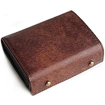 Amazon | [prosperous] 二つ折り財布 メンズ 2つ折り イタリア レザー