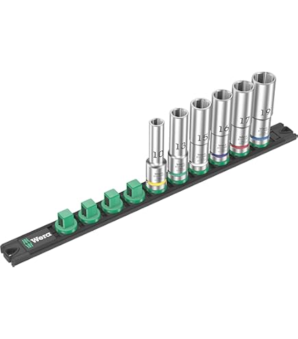 Amazon.co.jp: WERA ヴェラ 差込角1/2DR 6点組 ZYKLOPディープ