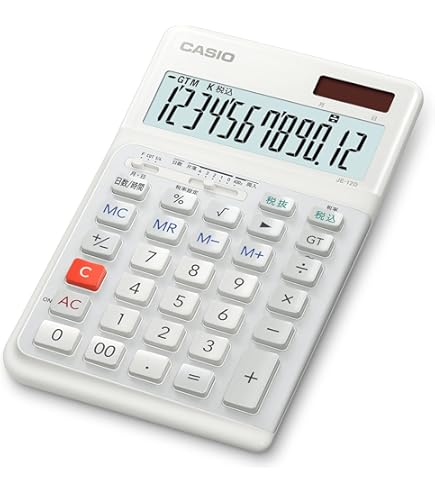 Amazon.co.jp: Casio JE-12E 12桁人間工学ビジネス電卓 : 文房具