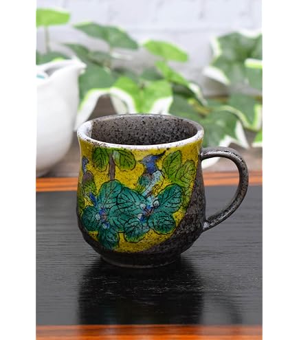 Amazon.co.jp: Kyō Ware CYM758 Kiyomizu Ware Kishin Kiln Mug, Large