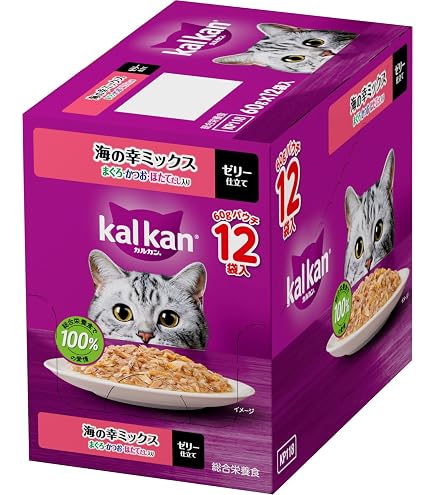 Amazon.co.jp: カルカン パウチ 1歳から 60g×12袋 まぐろ かつお節入り