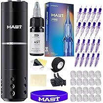 Amazon | マストタトゥーガンキット、ワイヤレス完全タトゥーキット