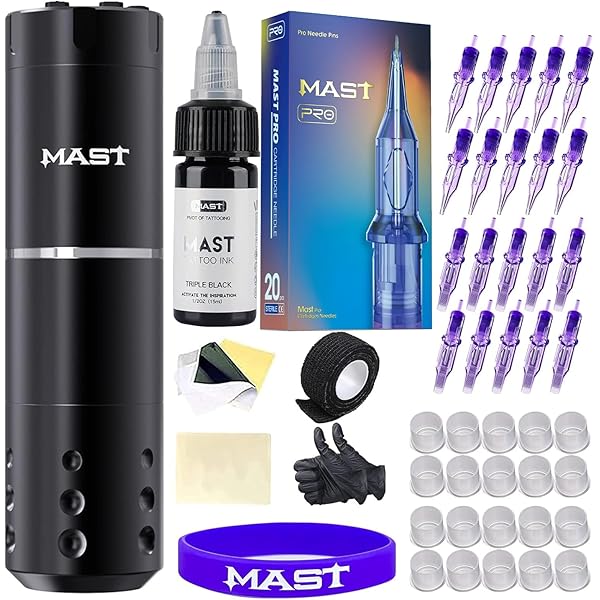 Amazon | Dragonhawk Atom2 ワイヤレス タトゥーマシンキット - プロ用