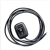 5WYOUKE DC 12V-110V 10A 車用 DIYスイッチ 水滴形状 貼り付け ボタンスイッチ オンオフ プッシュスイッチ 簡単 黒 フォグライト、DRL、LEDライトバーなど用 （リード線線長：約60cm）