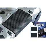 TALONGAMES PS4 コントローラー用 タッチパッド プロテクター PlayStation4 DUALSHOCK 4 用 保護シール 保護テープ タッチパッドカバー 爽やかな触り心地 (マトリックスブラック)