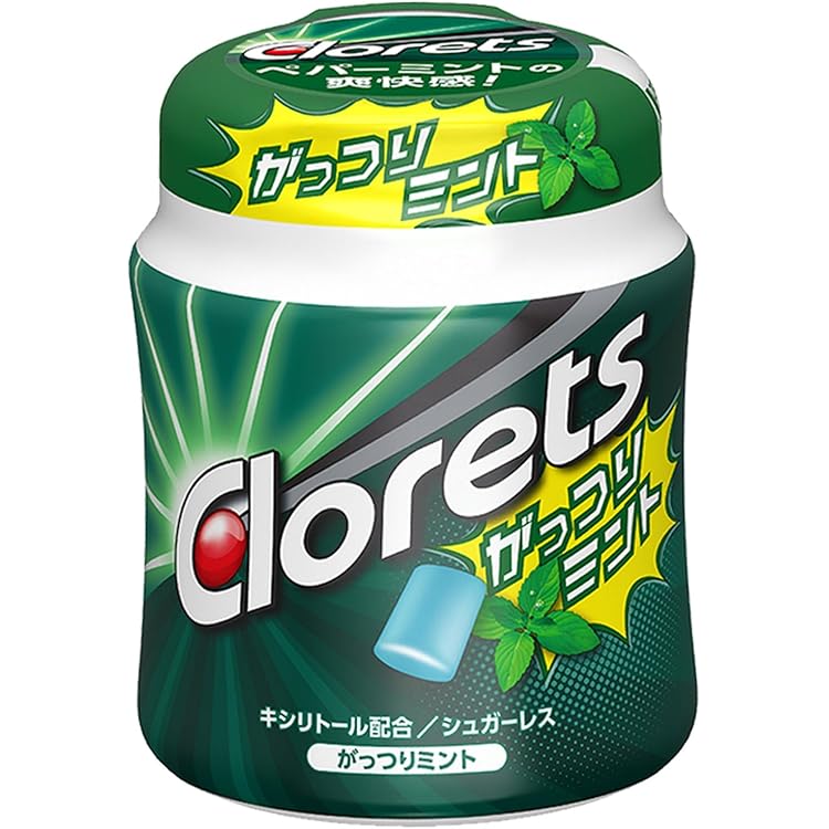 Amazon | クロレッツ ビッグ グリーンミント 112gボトル×6 40周年