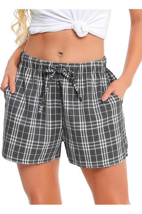 Plaid Pajama Boxer Shorts 