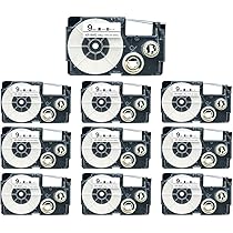 Amazon | カシオ用 ネームランド 互換 テープカートリッジ XR-9WE 9mm