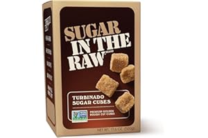 Sugar In The Raw Turbinado Cane Sugar Cubes, 17.6 oz. Box, Pure, All-Natural Turbinado Sugar, Non-GMO Project Certified, Kosher, Vegan and Gluten Free