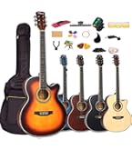 Amazon | Mademu アコースティックギター 初心者セット カッタウェイ