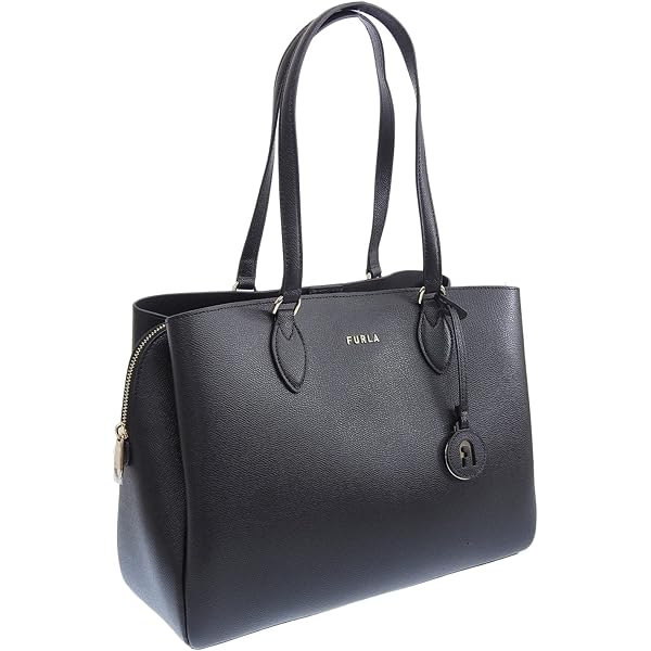 FURLA フルラ LADY M クロコ型押し 2way現行ハンドバッグ 黒 imgrc0088217511.jpg