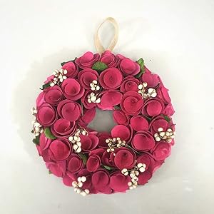 mamawreath 【包装紙あり】母の日ギフト 母の日プレゼント 母の日リース ママーリース 春リース スプリングリース 母の日 フラワーリース 花輪 通年リース ウッディーロール ナチュラルリース ドライフラワー ミディアムサイズ 中サイズ マゼンタ 紫 レッドワイン 永遠の意味 :Mサイズ:260mm(直径)×60mm(厚み) WRB-02MKG