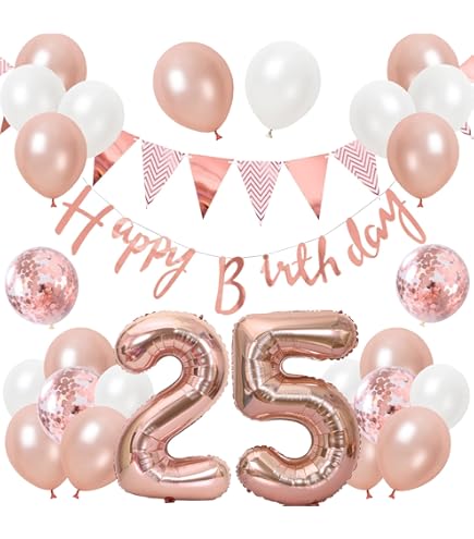 Amazon | Vthoviwa 40インチ バルーンアルミ25 / 52 ヘリウム風船 数字