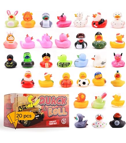 Amazon.co.jp: ダック用タグ付きジープアヒル30個、ゴム製アヒル30個