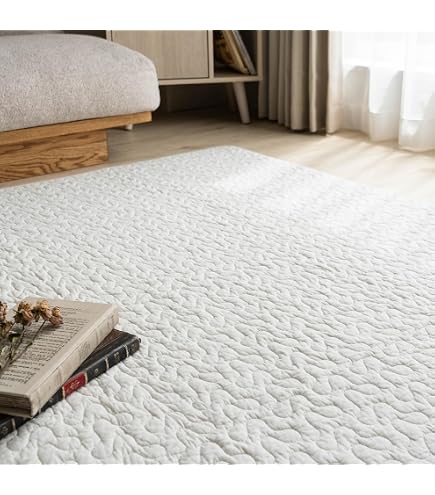 Amazon｜MUJI 無印良品 洗いざらしの綿キルティングラグ ブラウン 140