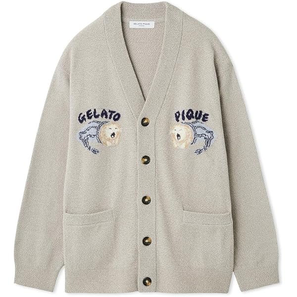 Amazon | [ジェラート ピケ] ベビモコジャガードショールカーデ