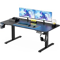 Amazon.co.jp: VICTONE 昇降デスク ゲーミングデスク 電動 昇降式