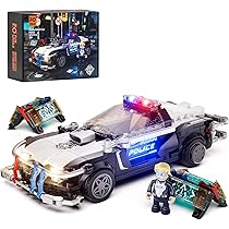 Amazon.co.jp: FUNWHOLE 警察パトロールカー照明ビルディング